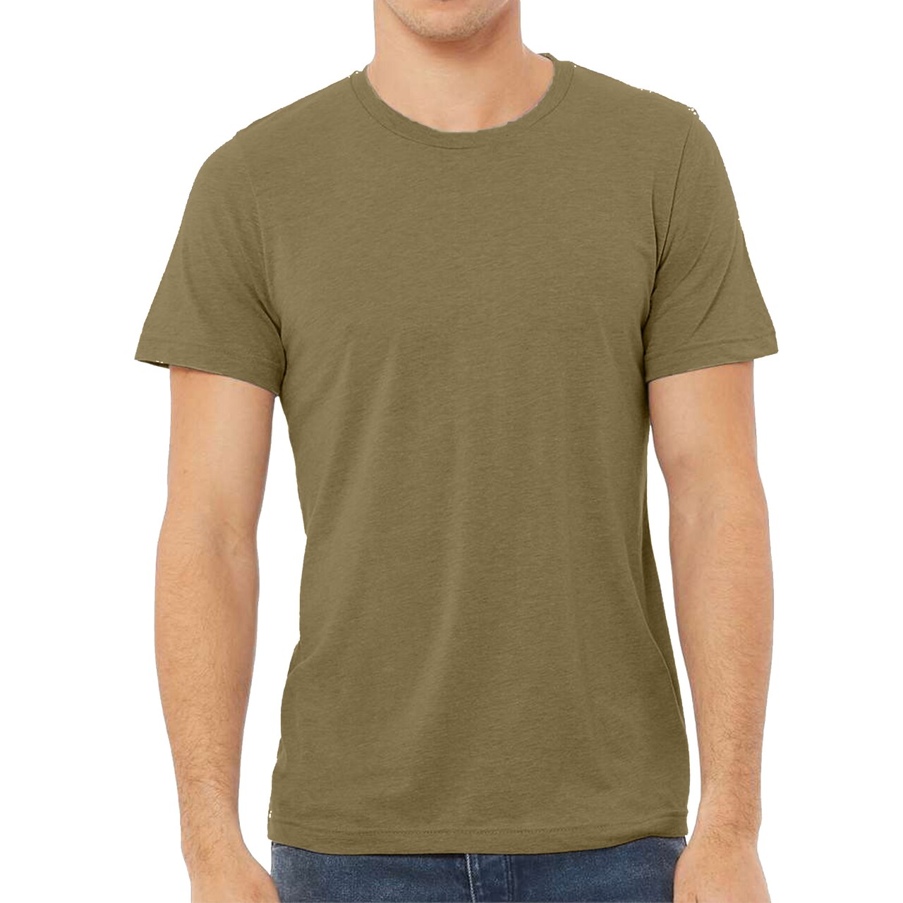 BELLA + CANVAS Adult's Triblend Tee, Crewneck Crafts & Printing Value Shirt